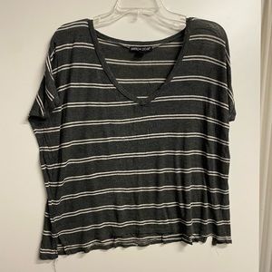 Women’s stripe crop top tshirt